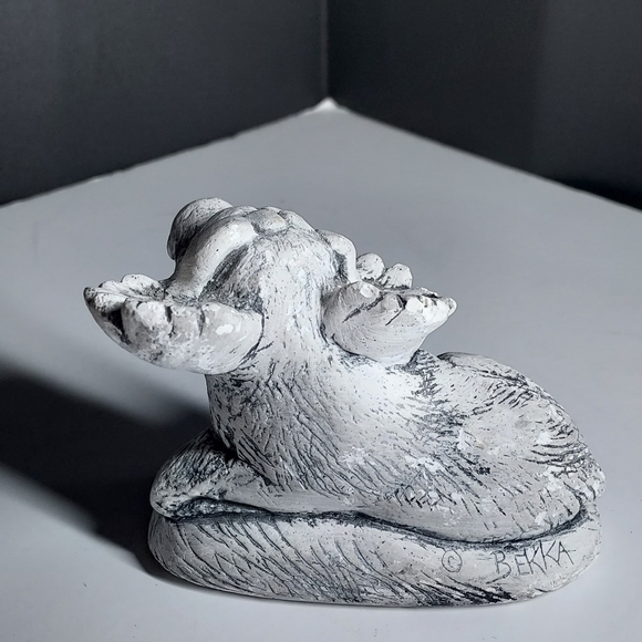 VTG Volcanic Ash Reclining Moose Figurine - Picture 4 of 7